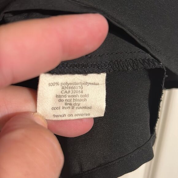 SILENCE & NOISE Urban Outfitters Size X-Small Black Strappy Mini Dress Pull On - Picture 4 of 7